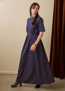 Full Price: Tempo Dress (Oxford Plum Stripe)