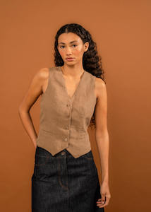 Marnie Waistcoat (Biscuit)