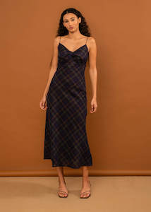 Ophelia Dress (Midnight Forest Tartan)
