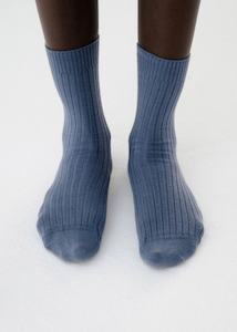 Baserange Rib Overankle Socks (Fiba Blue)