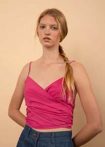 Dalton Wrap Top (Dragonfruit)