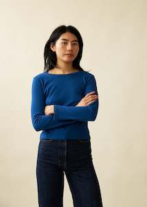 Buddy: Buddy Long Sleeve Mini Tee (Denim)