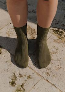 Baserange Overankle Socks (Khaki)