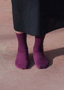 Baserange Overankle Socks (Gesso Purple)