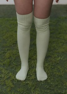 Baserange Overknee Socks (Kir Green)