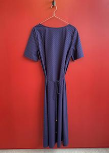 Sample Sale 11: Tempo Dress Plum Stripe (Second)
