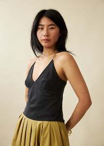 Full Price: Roberta Singlet (Charcoal)
