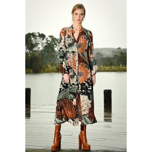 Curate - Rise to the Occasion Dress - Orange Bloom - Peonies of Martinborough