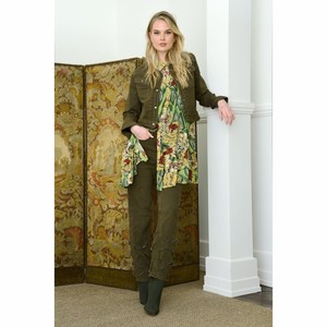 Products: Curate - My Next Step Trouser - Olive - Peonies of Martinborough