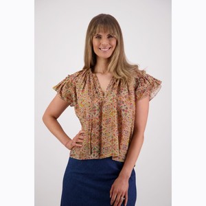 Products: Brairwood - Shakespeare Little Leaf Ramie Top - Peonies of Martinborough