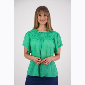 Products: Briarwood - Sally Apple Ramie Top - Peonies of Martinborough