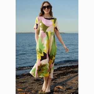 Products: Curate - Straight Talk Dress - Floral - Peonies of Martinborough