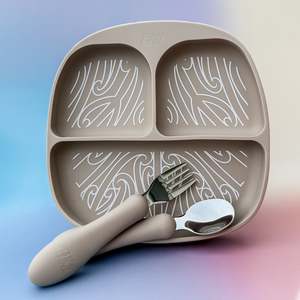 Plates: Silicone Suction Plate Onepu (No cutlery)