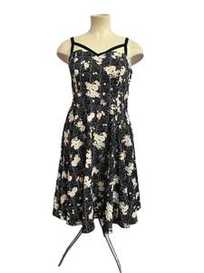 HEARTS & ROSES APRICOT FLOWERS DRESS SZ 16