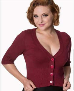 BURGUNDY CARDIGAN