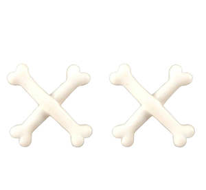 WHITE BONE STUDS