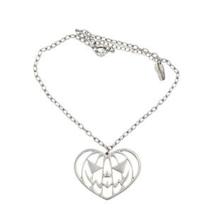 Halloween: PUMPKIN HEART NECKLACE