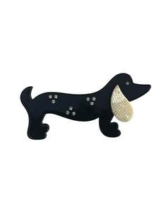 LEA STEIN DOG BROOCH