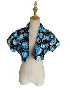 Sz 12: BLUE ROSE CROP JACKET | 12