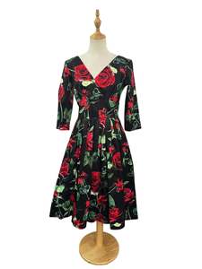 Sz 10: RETROSPECTD VIVIAN ROSE DRESS | 12