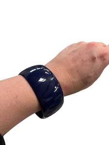 Rewind Necklaces: WIDE NAVY BANGLE