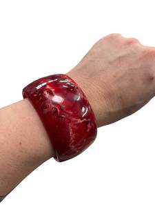 RED MARBLE BANGLE