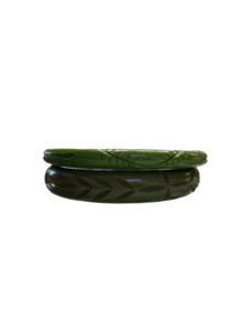 Rewind Necklaces: NARROW GREEN DUCHESS BANGLE