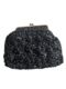 Black Raffia Purse