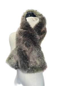 Fake Real Fur Stoles: JUO FAUX FUR NECK CUFF