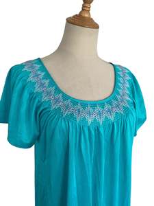 TEAL NYLON NIGHTIE | 10/12