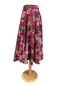 Sz 11: FLETCHER JONES FULL FLORAL SKIRT | 10