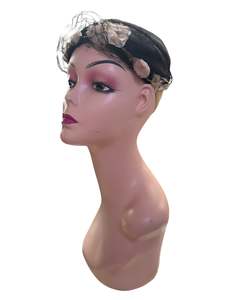 Hats Headwear: BLACK VINTAGE HEADPIECE