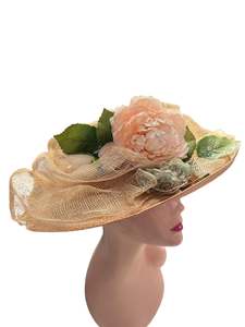 Hats Headwear: KATRINA FLORAL STRAW HAT