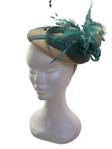 CROCHETTA TEAL HEADPIECE