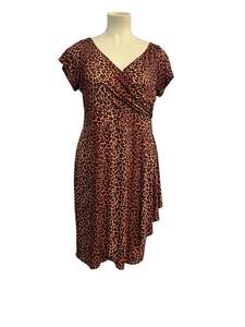 LADY V ELSIE LEOPARD DRESS SZ 20