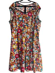 Sz 26: LAURINA JEAN - BLACK FLORAL DRESS SZ 26