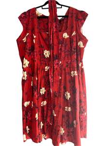 Sz 26: LADY V - BURGUNDY ORCHID DRESS - SZ26