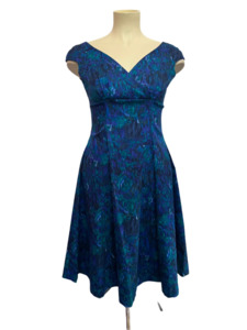Restrospectd: RETROSPECTD BLUE & PURPLE DRESS sz 16