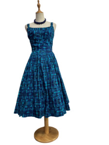 Restrospectd: RETROSPECTD BLUE PLAID DRESS sz 8