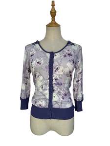 Cardigans: ALLANNAH HILL PURPLE CARDIGAN | 8