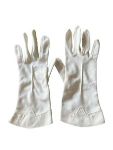 Gloves: WHITE DECO GLOVES | 6.5