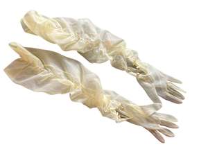 LONG YELLOW SHEER GLOVES
