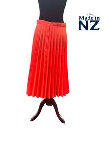 Sz 11: BLUES ORANGE RETRO SKIRT | 10
