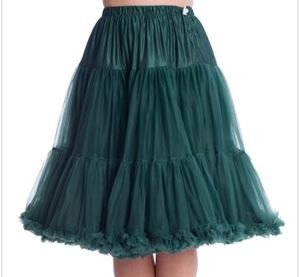 Petticoats: FOREST GREEN DOUBLE PETTICOAT