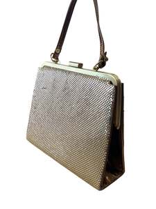 BETTIE PAIGE GOLD MESH HANDBAG