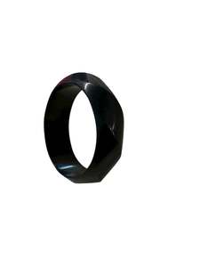 Preloved Bangles: SWIRLING BLACK BANGLE