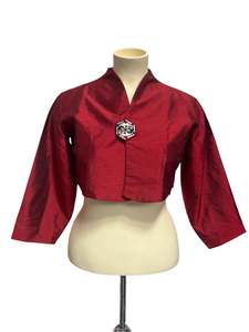 RED SILK JACKET | 12/14