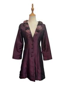 PLUM ROSETTE JACKET | 10