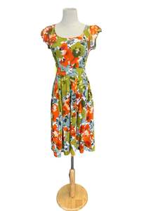 Sz8: TIMELESS RED & ORANGE DRESS | 8