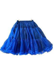 Petticoats: BLUE AND BLACK PETTICOAT | S